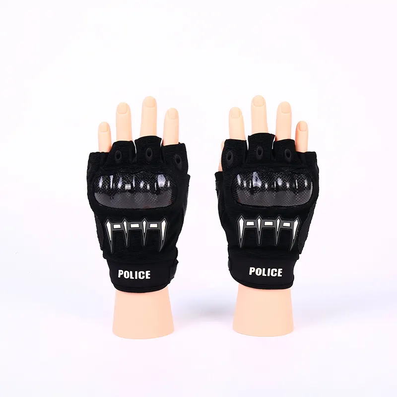 Half Finger Carbon Fiber Tactical Gloves