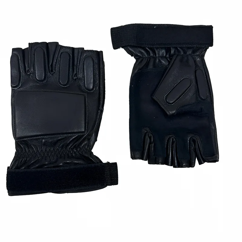 Half Finger Leather Tactical Gloves