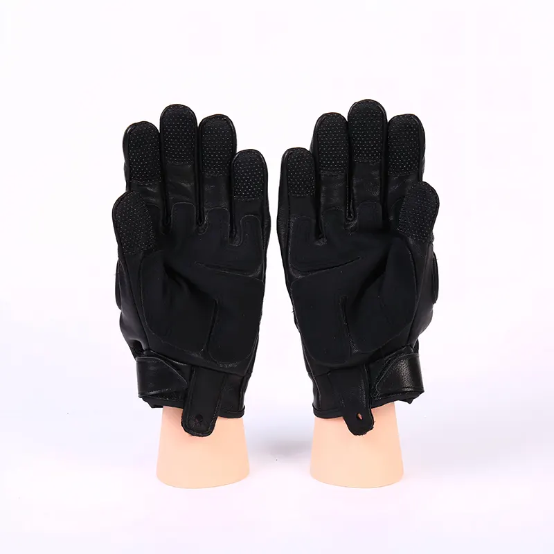 Full Finger Leather Protective Gloves