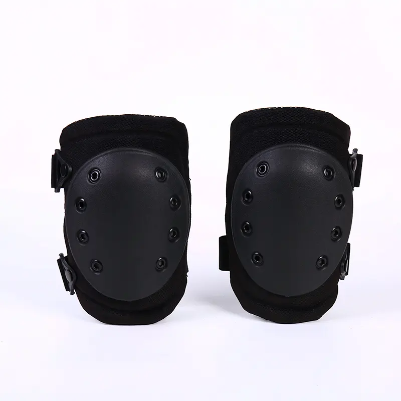 Oval Perforated Hard Shell Tactical Knee Pads