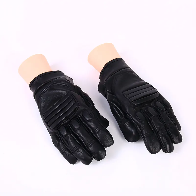 Full Finger Leather Protective Gloves