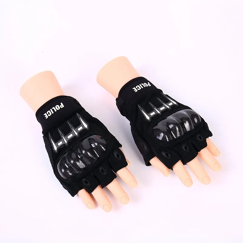 Half Finger Carbon Fiber Tactical Gloves