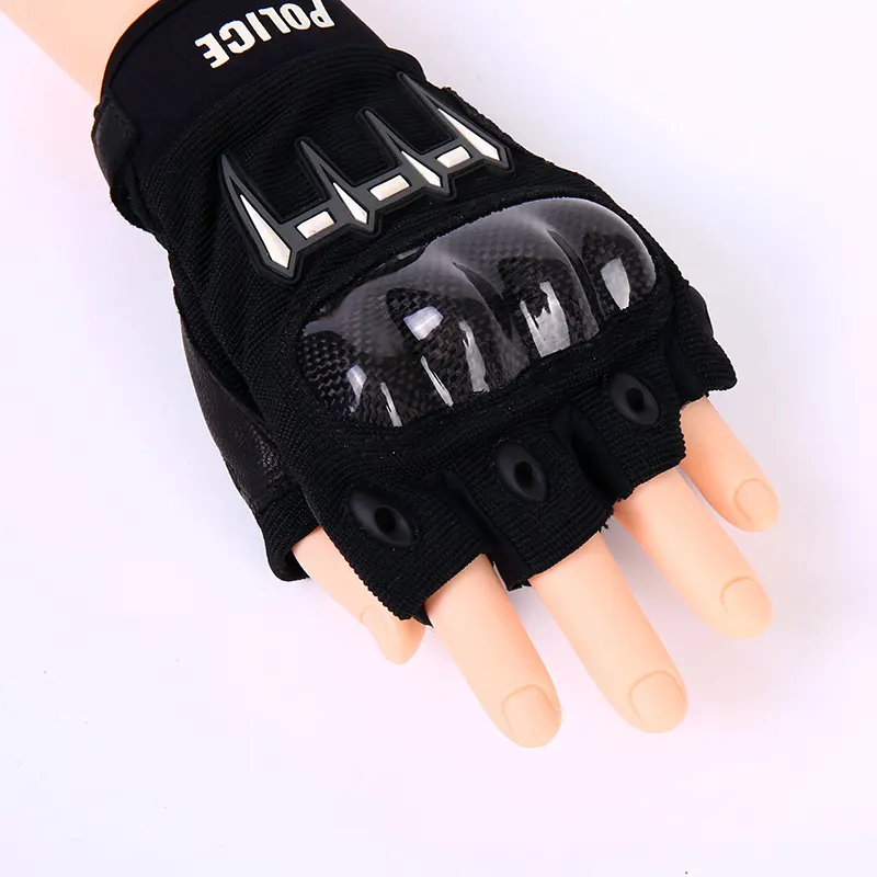 Half Finger Carbon Fiber Tactical Gloves