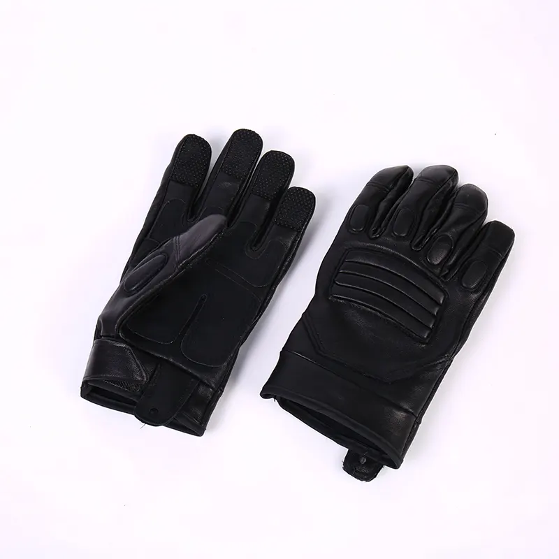 Full Finger Leather Protective Gloves