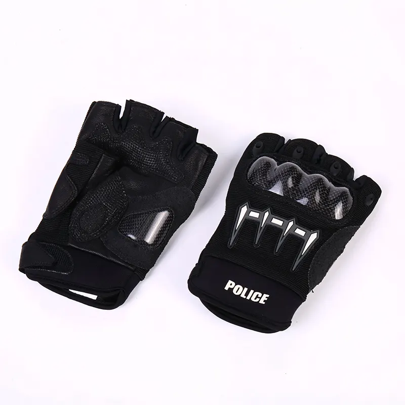 Half Finger Carbon Fiber Tactical Gloves